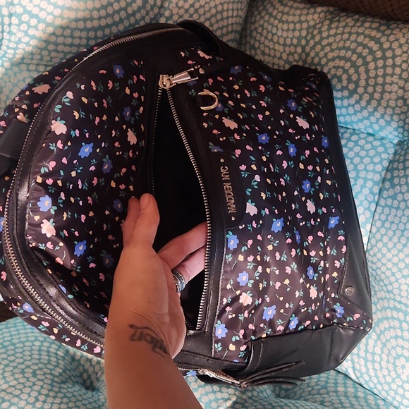 Floral Black Backpack By Brand Madden NYC - Picture 8 of 11